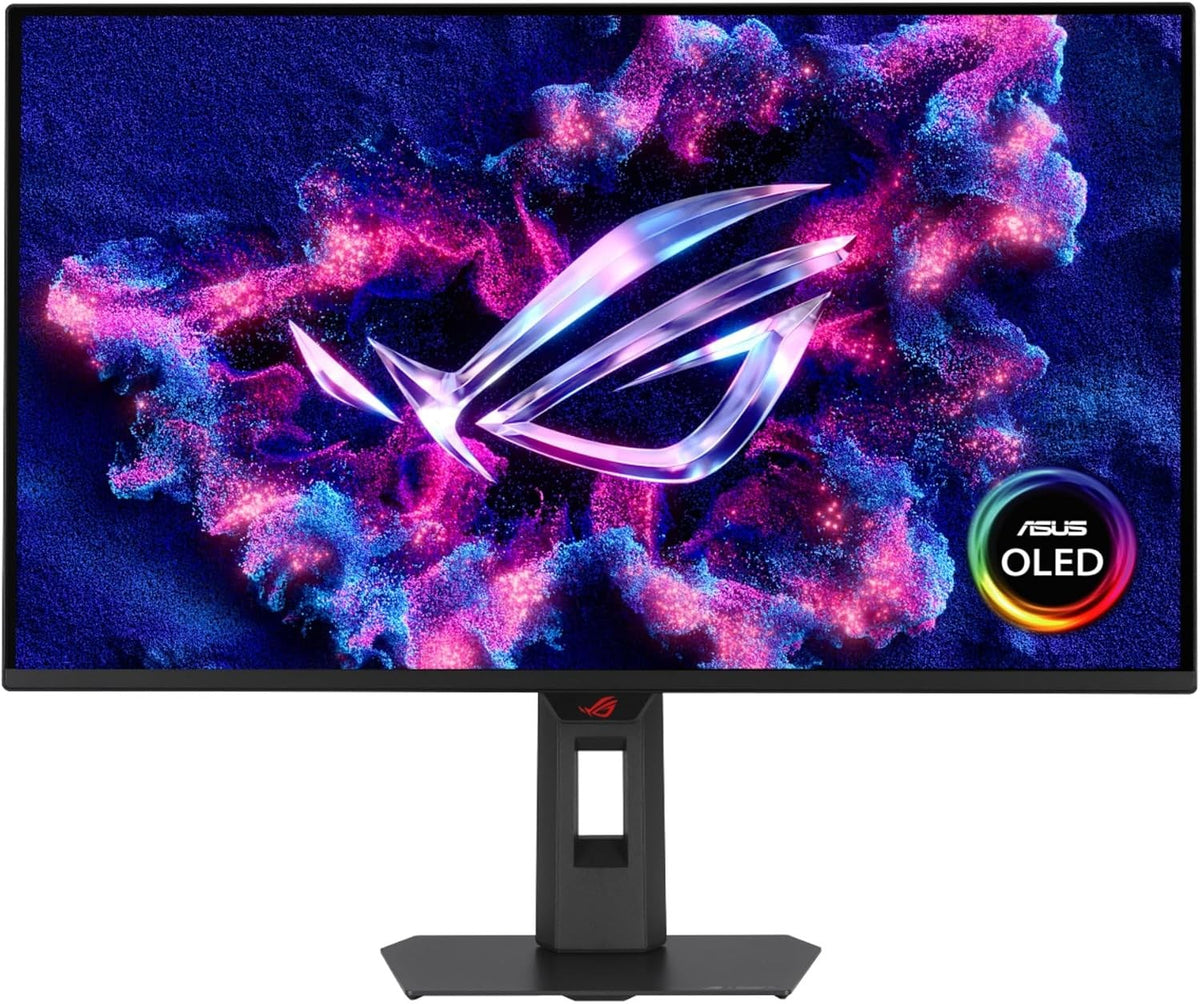 ASUS ROG Strix XG27AQDMESZ – QD-OLED-skærm set forfra
