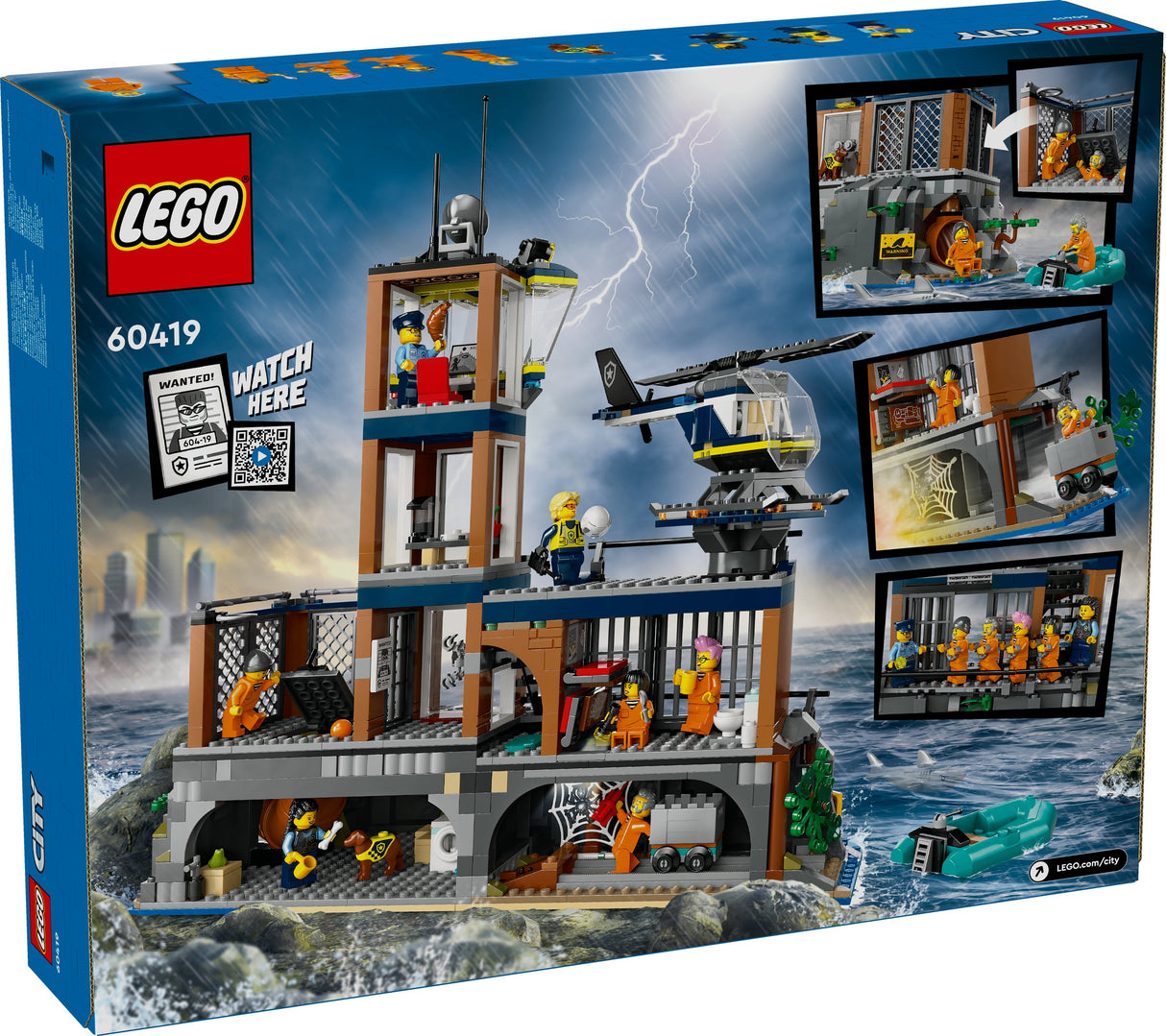 LEGO 60419 City Prison Island Police Station Construction Leksaksväska