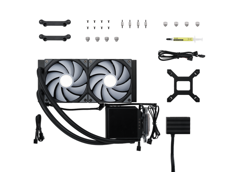 TRYX PANORAMA 240mm AIO Liquid Cooler ARGB Svart