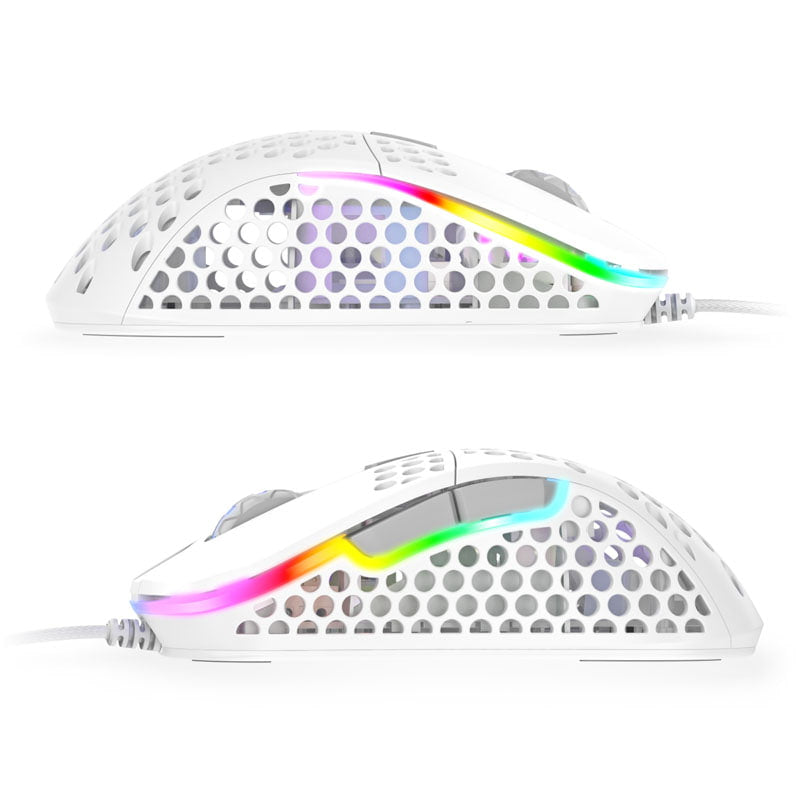 Xtrfy M4 RGB, Spelmus, Vit