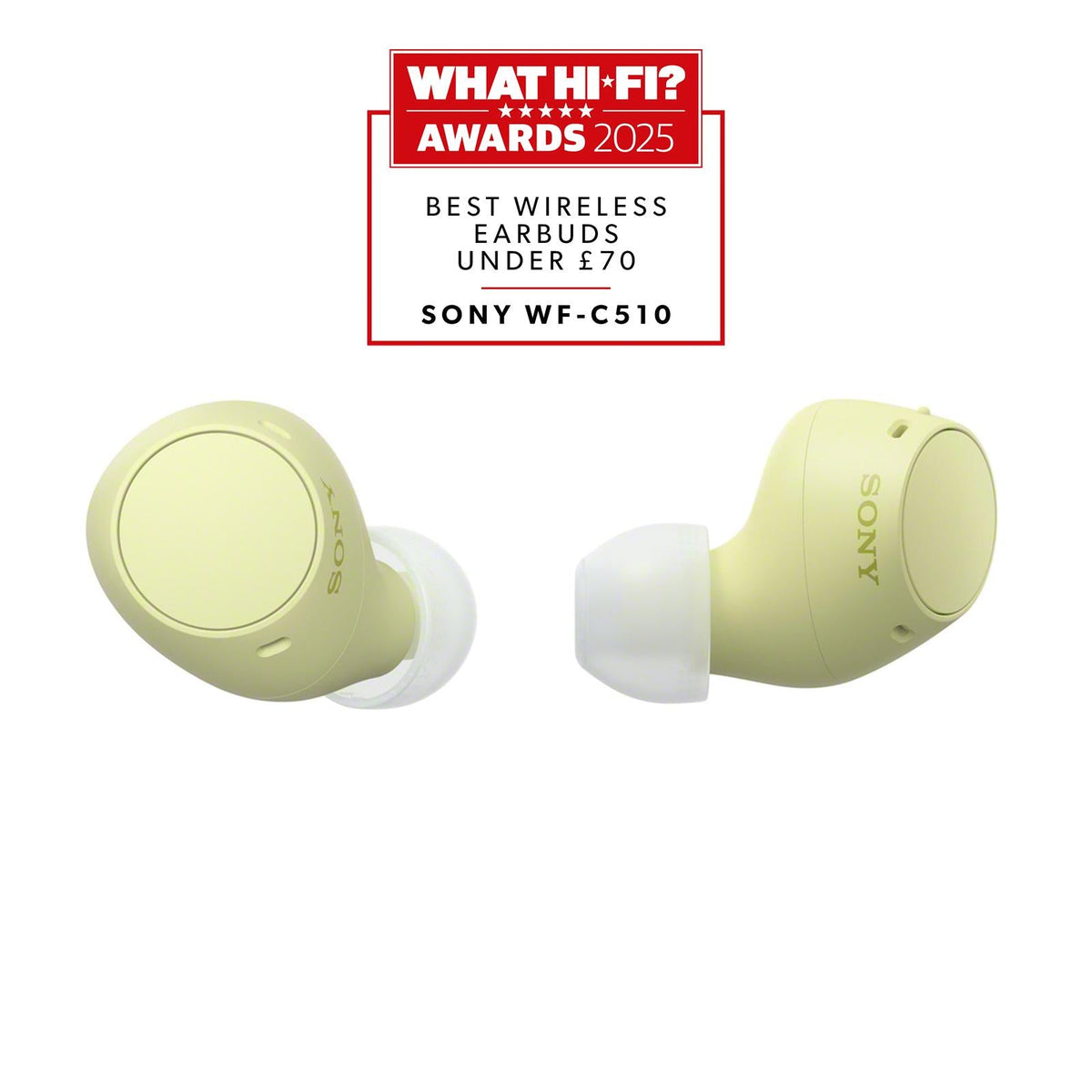 Sony WF-C510 – trådløse in-ear-øretelefoner – gul – produktdetalje 2