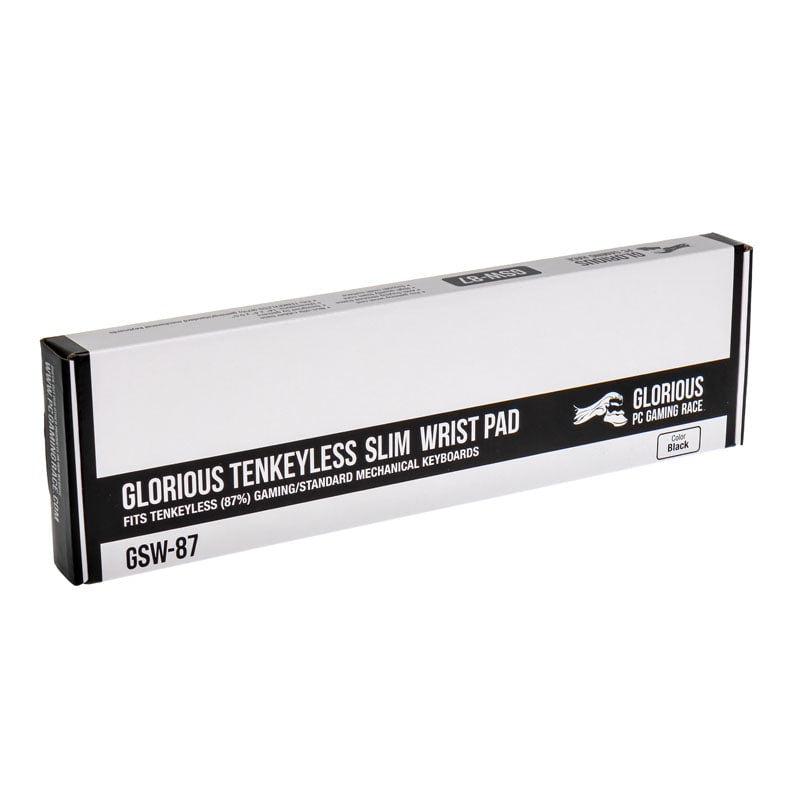 Glorious - 13 mm hög handledsvila för tangentbord - Slim, TKL, Svart
