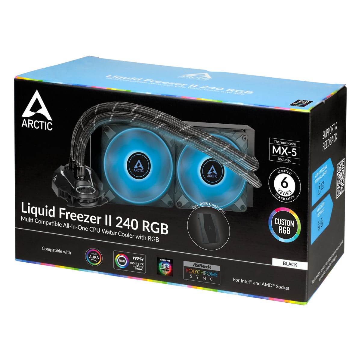 ARCTIC Liquid Freezer II 240 RGB-processors vätskekylningssystem
