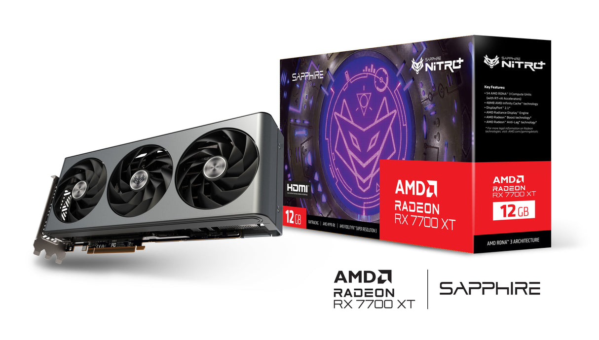 Sapphire NITRO+ Radeon RX 7700 XT 12GB
