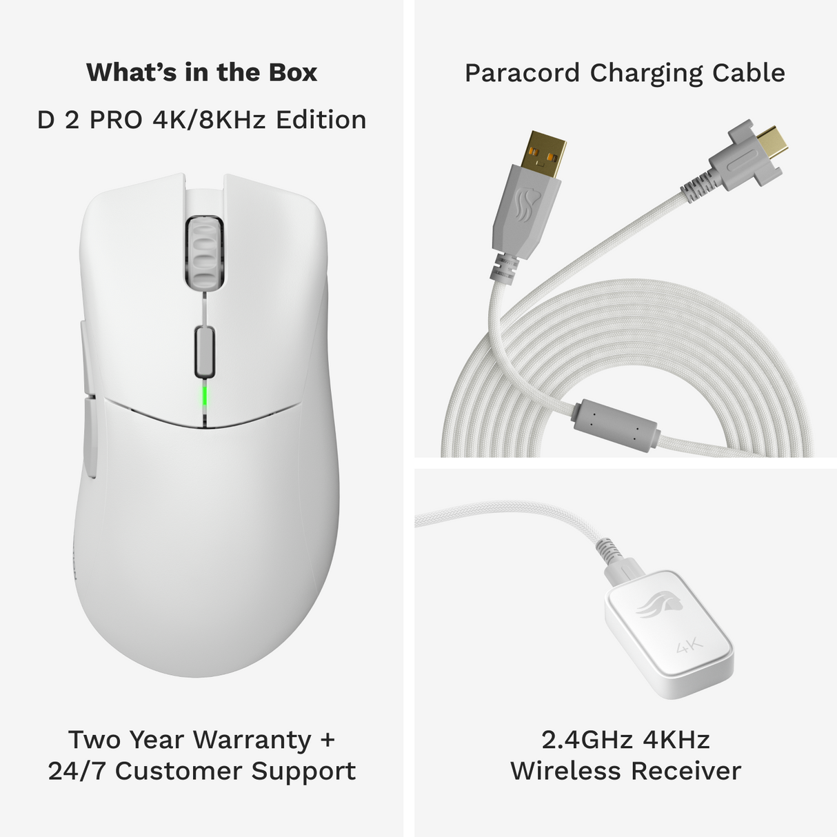Glorious Model D 2 PRO Wireless - 4K/8K Polling - Vit