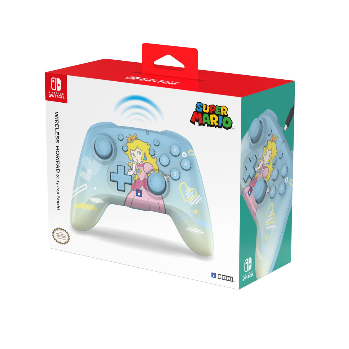 HORI - Wireless HORIPAD - Peach - Light Blue - Switch/ Switch 2