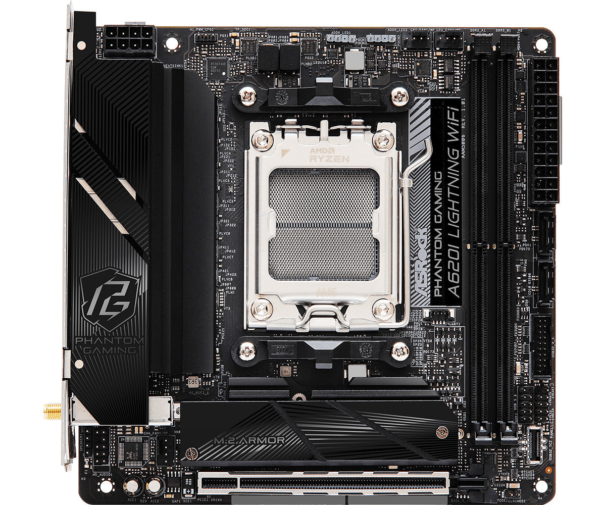 ASRock Phantom Gaming A620I Lightning WiFi Micro-ATX Socket AM5 AMD A620
