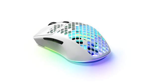 SteelSeries Aerox 3 WIRELESS 2022 Edition Optisk Trådlös Kabling Vit