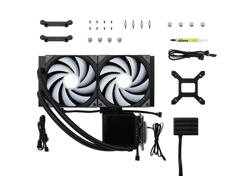 TRYX PANORAMA 280mm AIO Liquid Cooler ARGB Svart