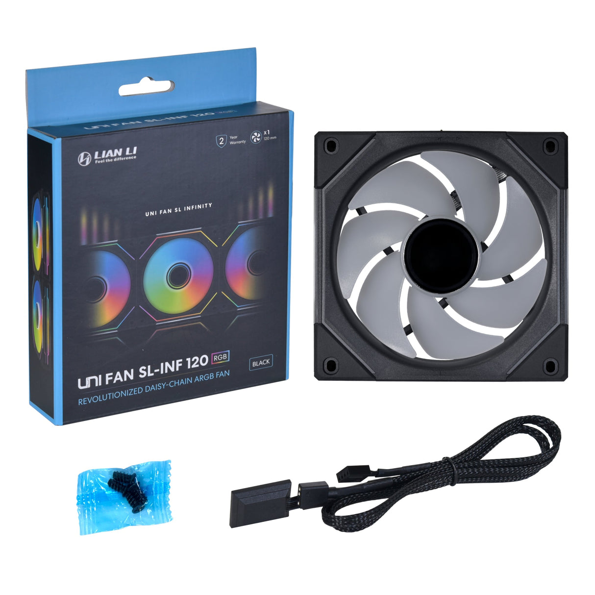 Lian li UNI FAN SL Infinity PWM Black - 120mm - Infinity RGB - Single Pack