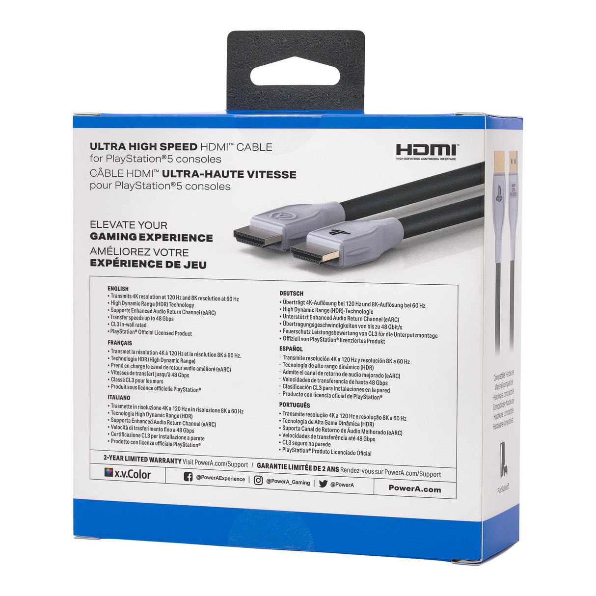 PowerA Ultra High Speed 3 Meter HDMI-kabel PS5