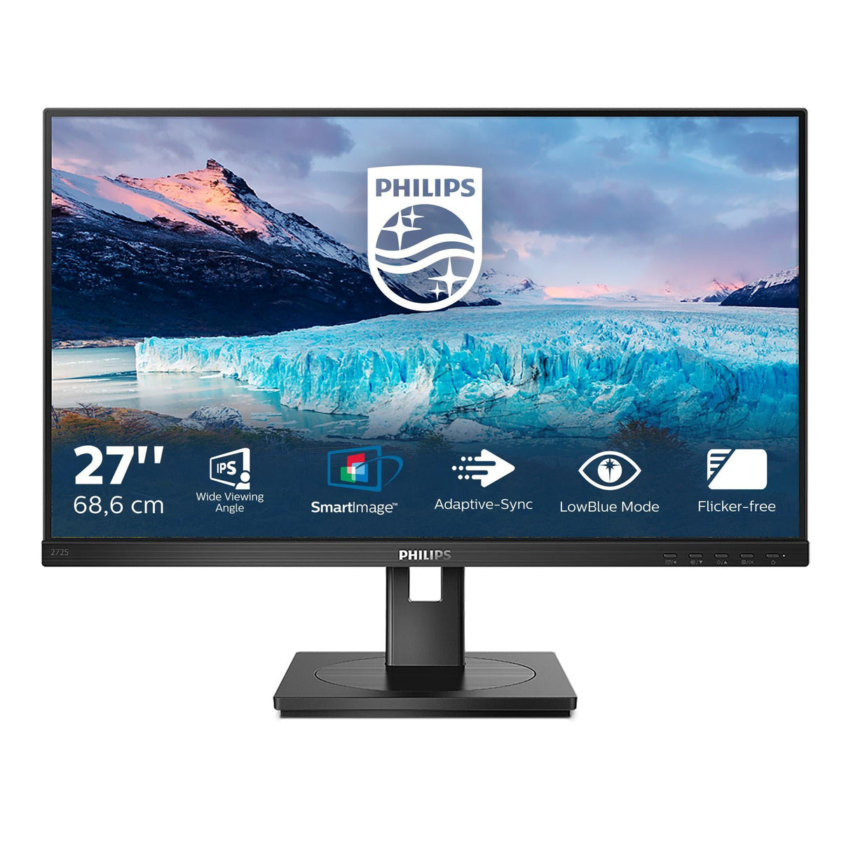 Philips S-line 272S1AE 27 IPS 1920 X 1080 (Full HD) 75 Hz DVI VGA (HD-15) HDMI DisplayPort Pivot Monitor