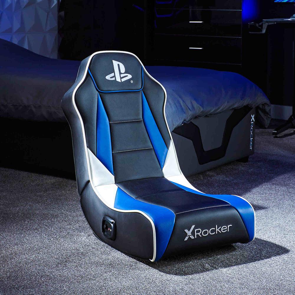 XROCKER PLAYSTATION GEIST 2.0 FLOOR ROCKER - SVART OCH BLÅ