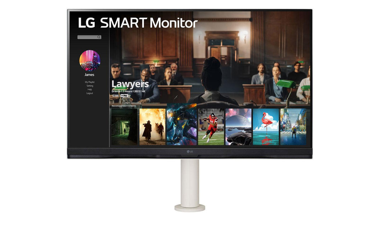 LG 32SQ780S-W 32 3840 X 2160 (4K) HDMI USB-C 65Hz Extend Retract Dockningsskärm