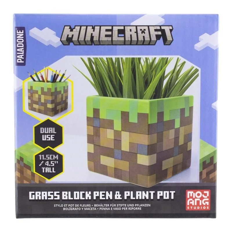 Grass Block Penna Och Växtkruka