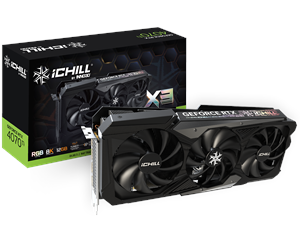 Inno3D GeForce RTX 4070 Ti iCHILL X3 - 12 GB GDDR6X RAM - Grafikkort
