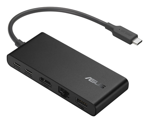 ASUS Dual 4K USB-C Dock DC201 – set skråt forfra (vinkel 3)
