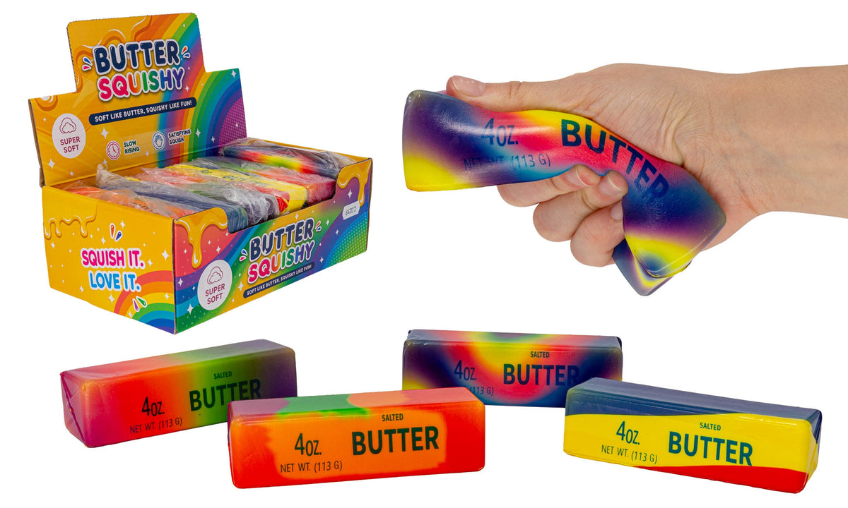 Squeeze Butter Rainbow 13 cm – Regnbue Geekd