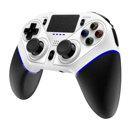 IPega Ninja PG-P4010B Trådlös Handkontroll / GamePad PS4 Pekplatta (vit)