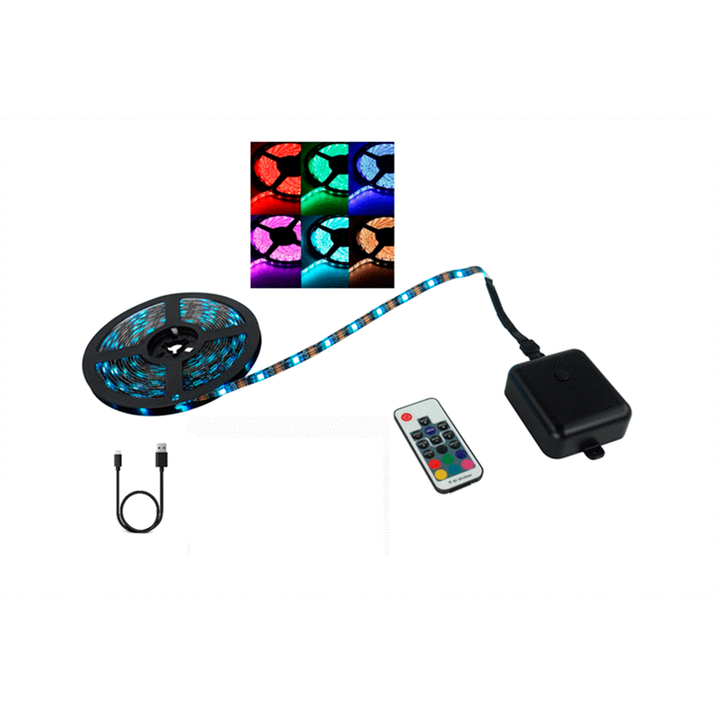 5 Meter LED-strip med Fjärrkontroll