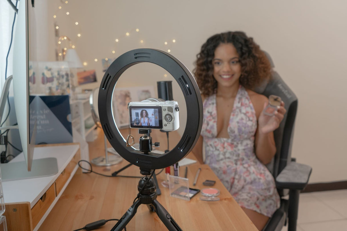 Streamplify LIGHT 10 Ring Light, 25,4cm, 5V USB - Svart