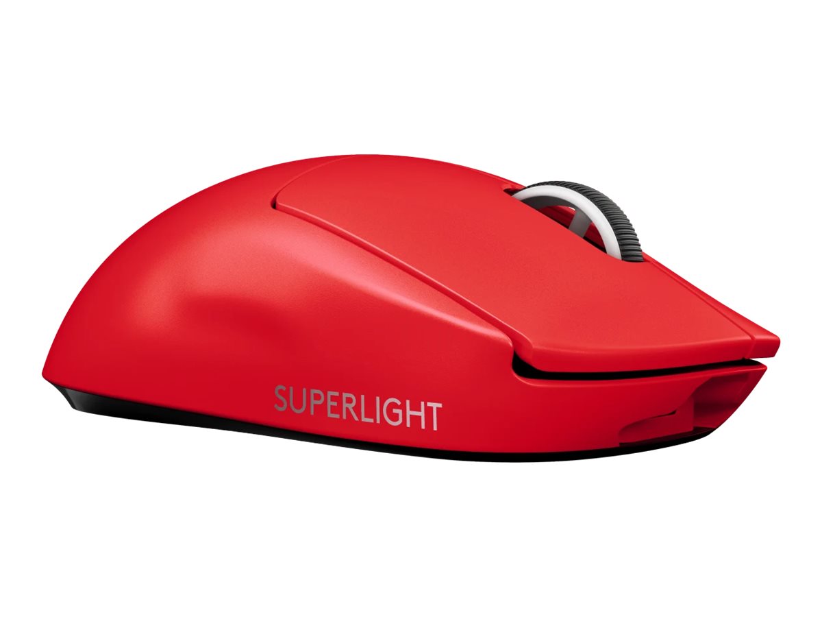 Logitech G PRO X SUPERLIGHT Optisk Trådlös Röd