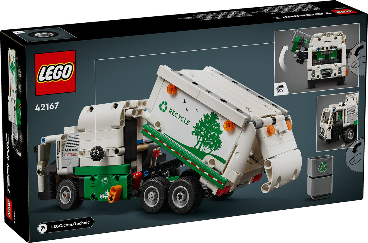 LEGO 42167 Technic Mack LR Elektrisk Dumper, Byggleksaksväska