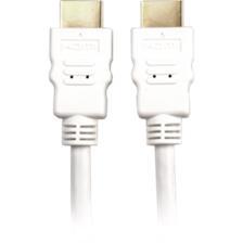 Hvidt Sharkoon HDMI-kabel med to forgyldte HDMI Type A-stik