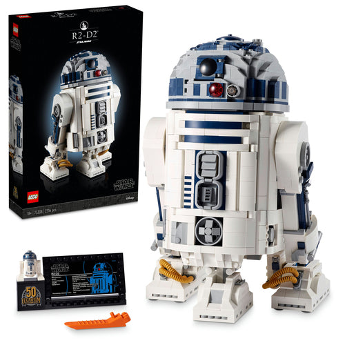 LEGO 75308 Star Wars R2-D2 Buildable Lightsaber Figure Construction Toy (Adult Set) Lego