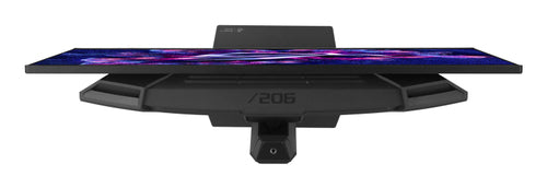 ASUS ROG Strix XG27AQDMESZ – skærm og fod set ovenfra
