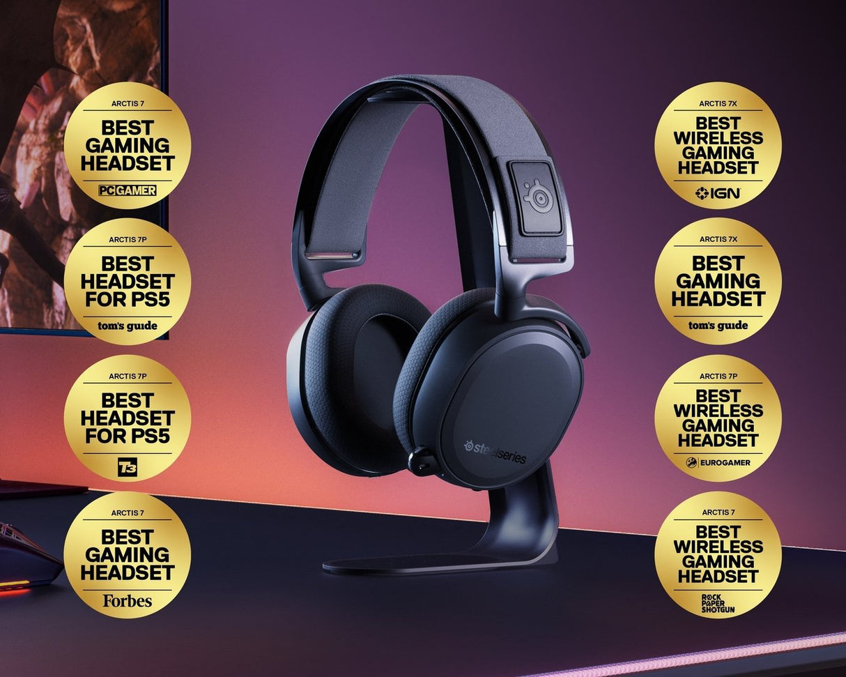 Steelseries - Arctis 7+ Wireless Gaming Headset - Svart