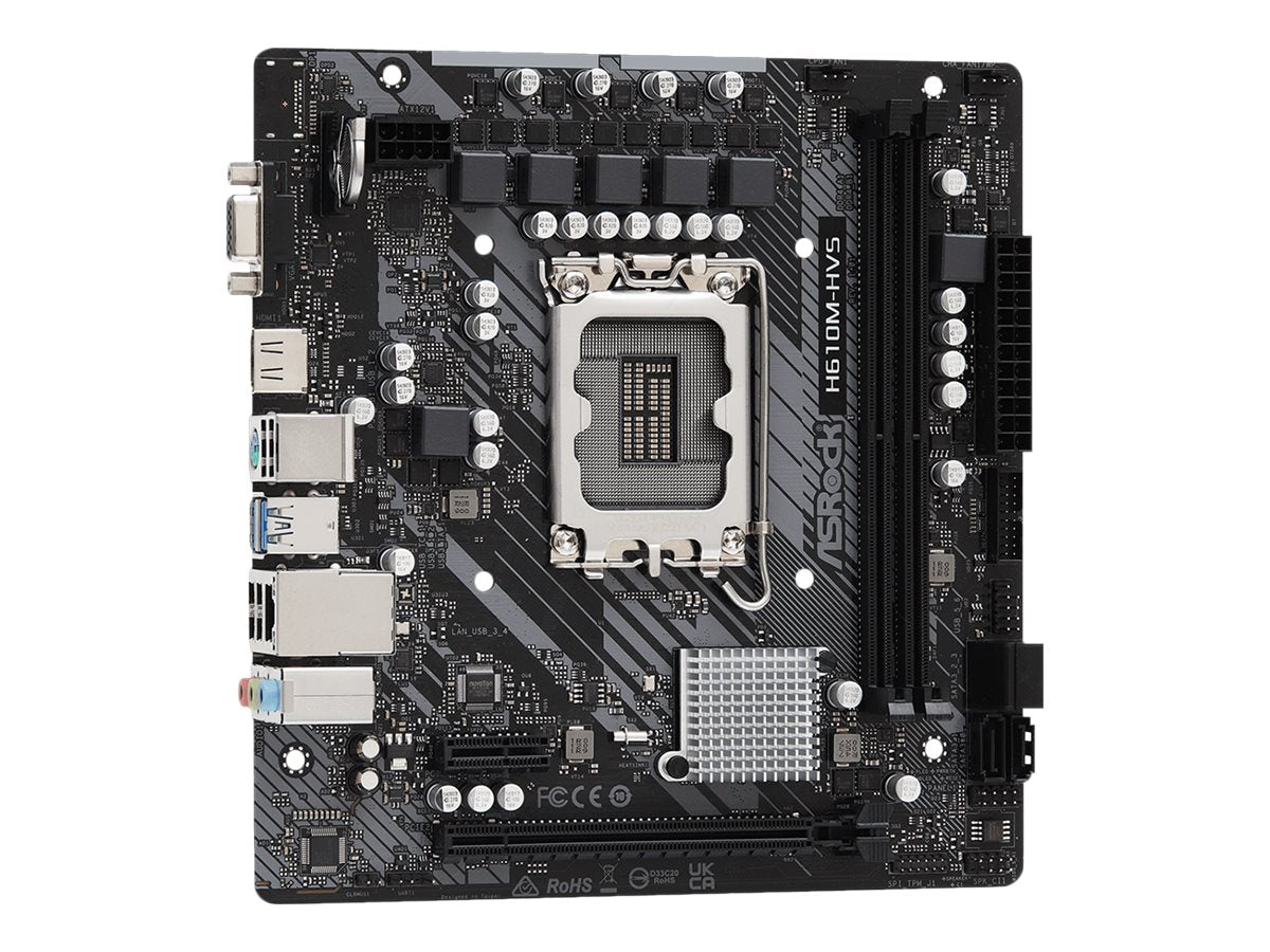ASRock H610M-HVS Micro-ATX LGA1700 Intel H610