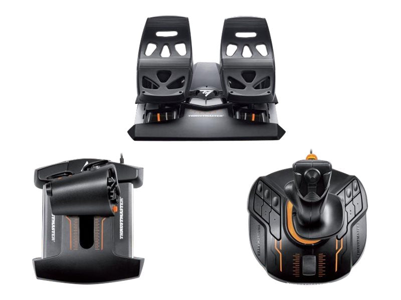 ThrustMaster T.16000M FCS Flight Pack Joystick, Gaspedal Och Pedaler