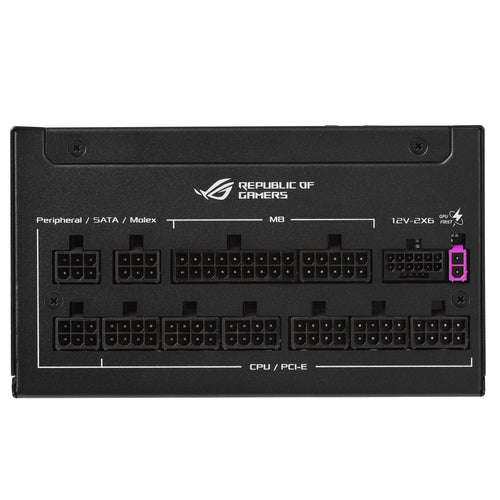 ASUS ROG Strix 1000W Platinum – sort ROG Equalizer-strømforsyning med modulære kabler