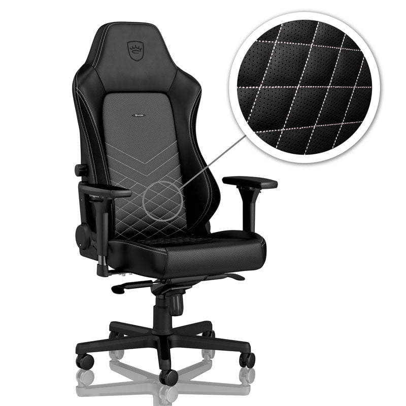 Noblechairs HERO Svart/Platina-Vit
