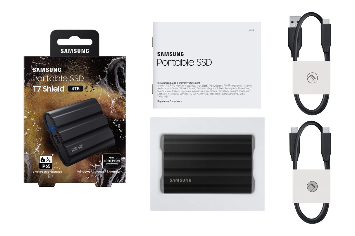 Samsung T7 Shield Solid State Drive MU-PE4T0S 4TB USB 3.2 Gen 2