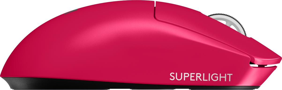 Logitech - G PRO X SUPERLIGHT 2 LIGHTSPEED Spelmus, Magenta