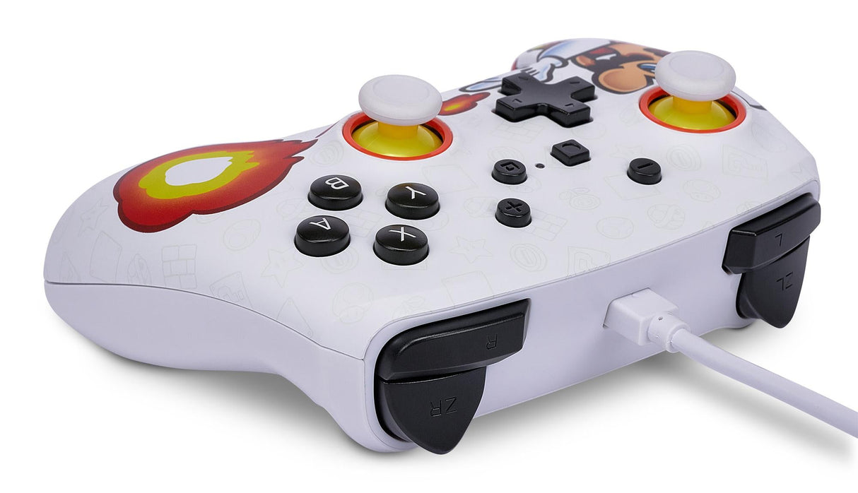 PowerA Enhanced Wired Controller För Nintendo Switch - Fireball Mario