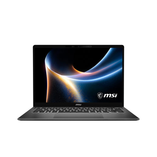 MSI Prestige 14 AI+ D3MG-016FR – skærm og tastatur set forfra