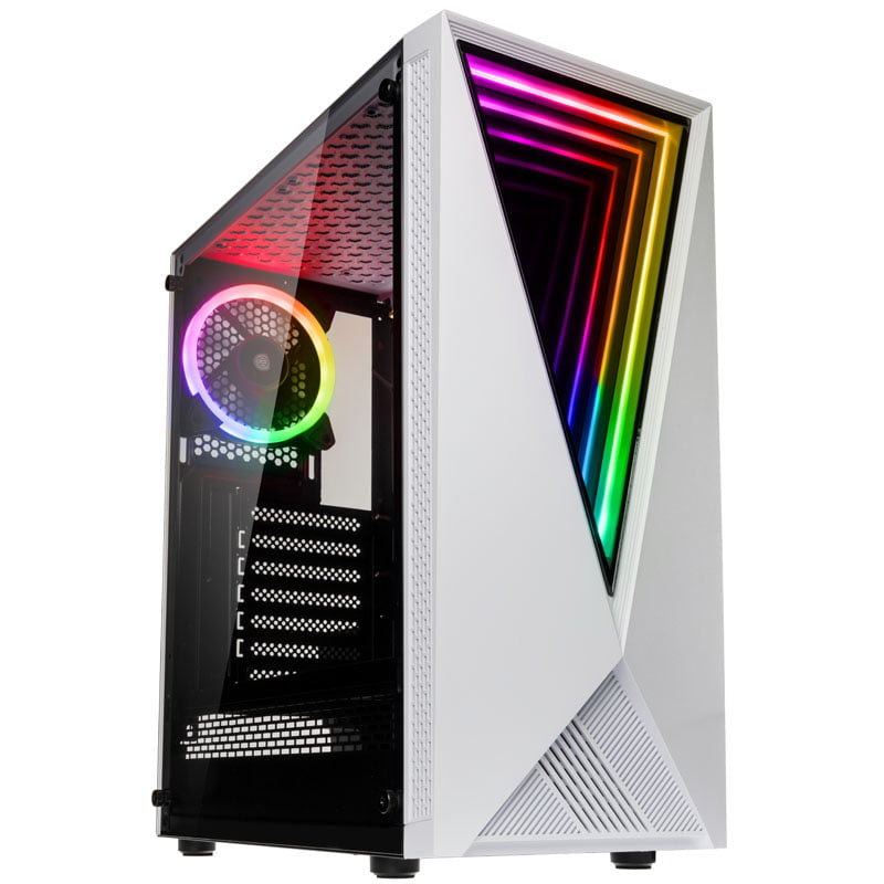 Kolink Void RGB Midi Tower - Vit, Fönster
