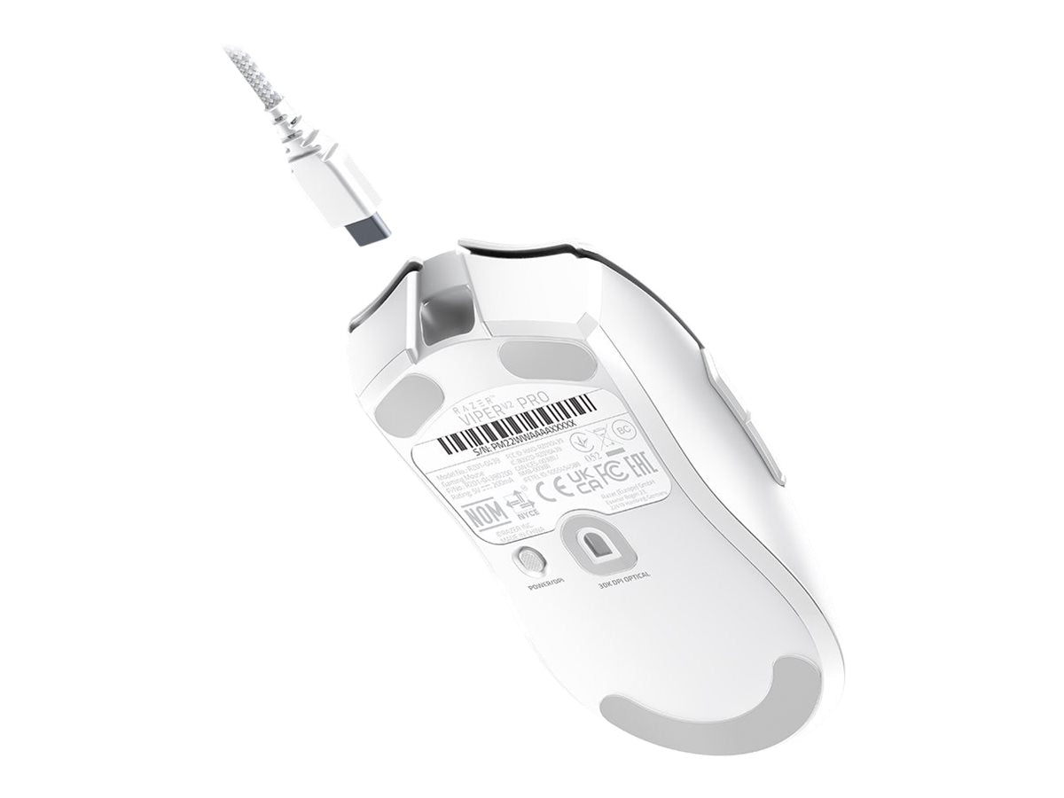 Razer Viper V2 Pro Trådlös Kabel Vit