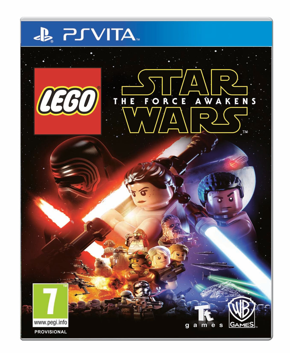 LEGO Star Wars: The Force Awakens – spillets forside til PlayStation Vita