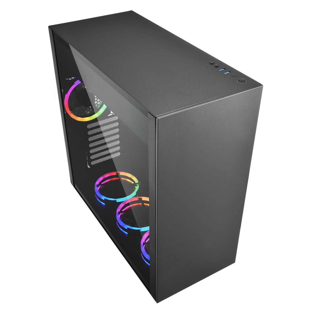 Sharkoon PURE STEEL RGB - Svart Fönster