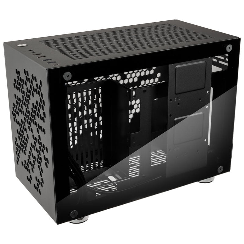 Kolink Rocket Heavy Vented Edition Aluminium Mini-ITX Case-Gunmetal Grey