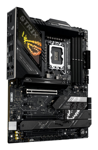 ASUS ROG STRIX Z890-H GAMING WIFI set skråt forfra
