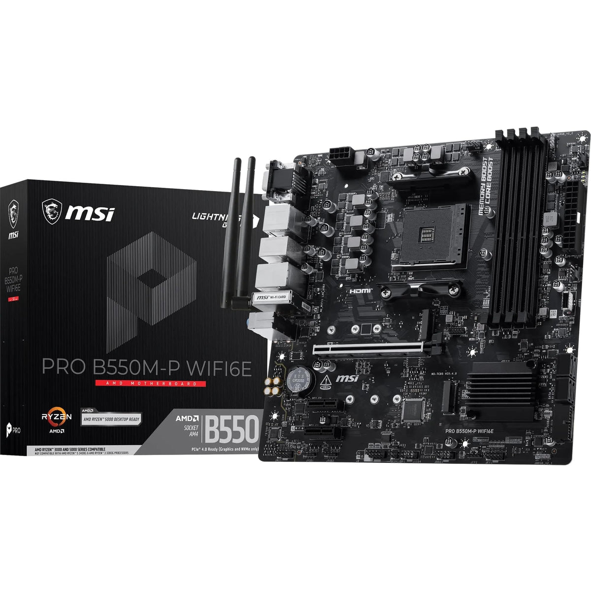 MSI PRO B550M-P WIFI6E – AM4 bundkort