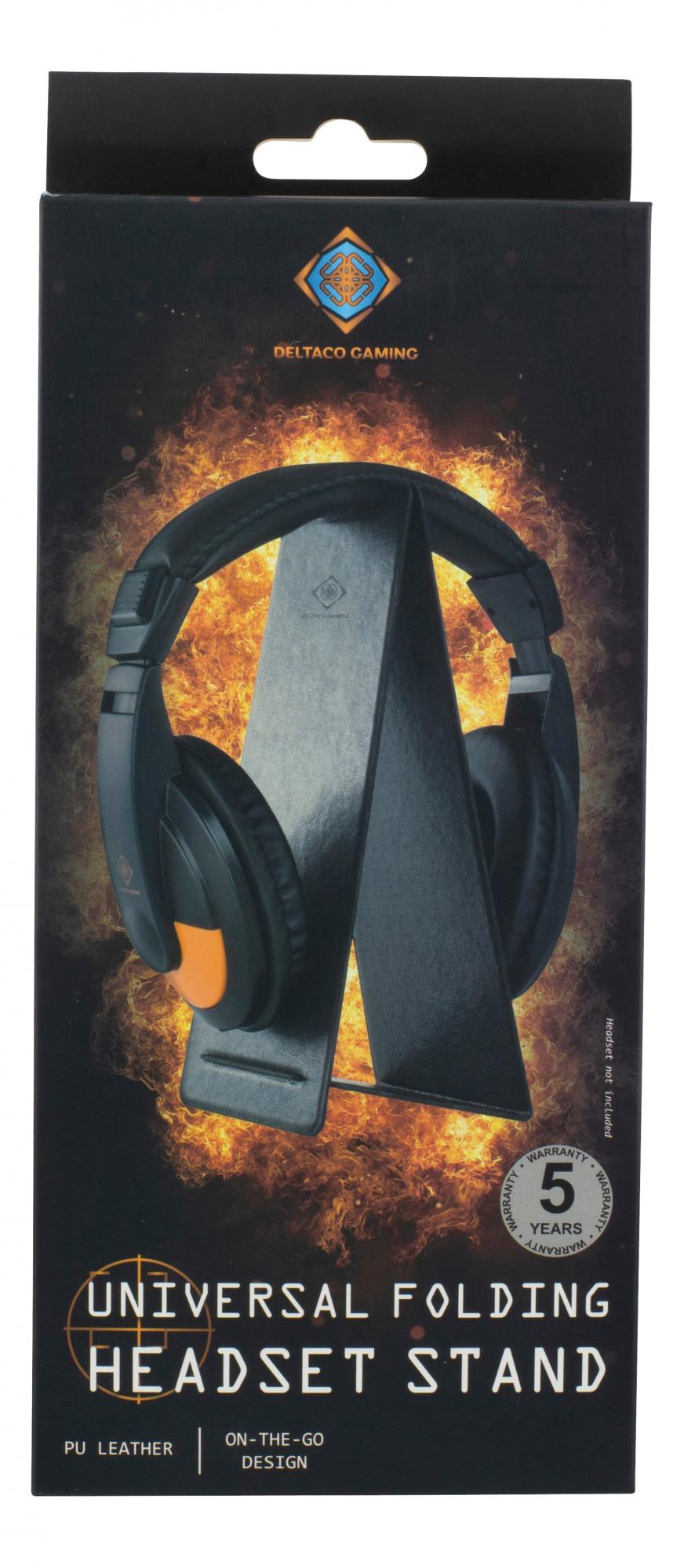 Universal Hopfällbart Headsetställ, Svart