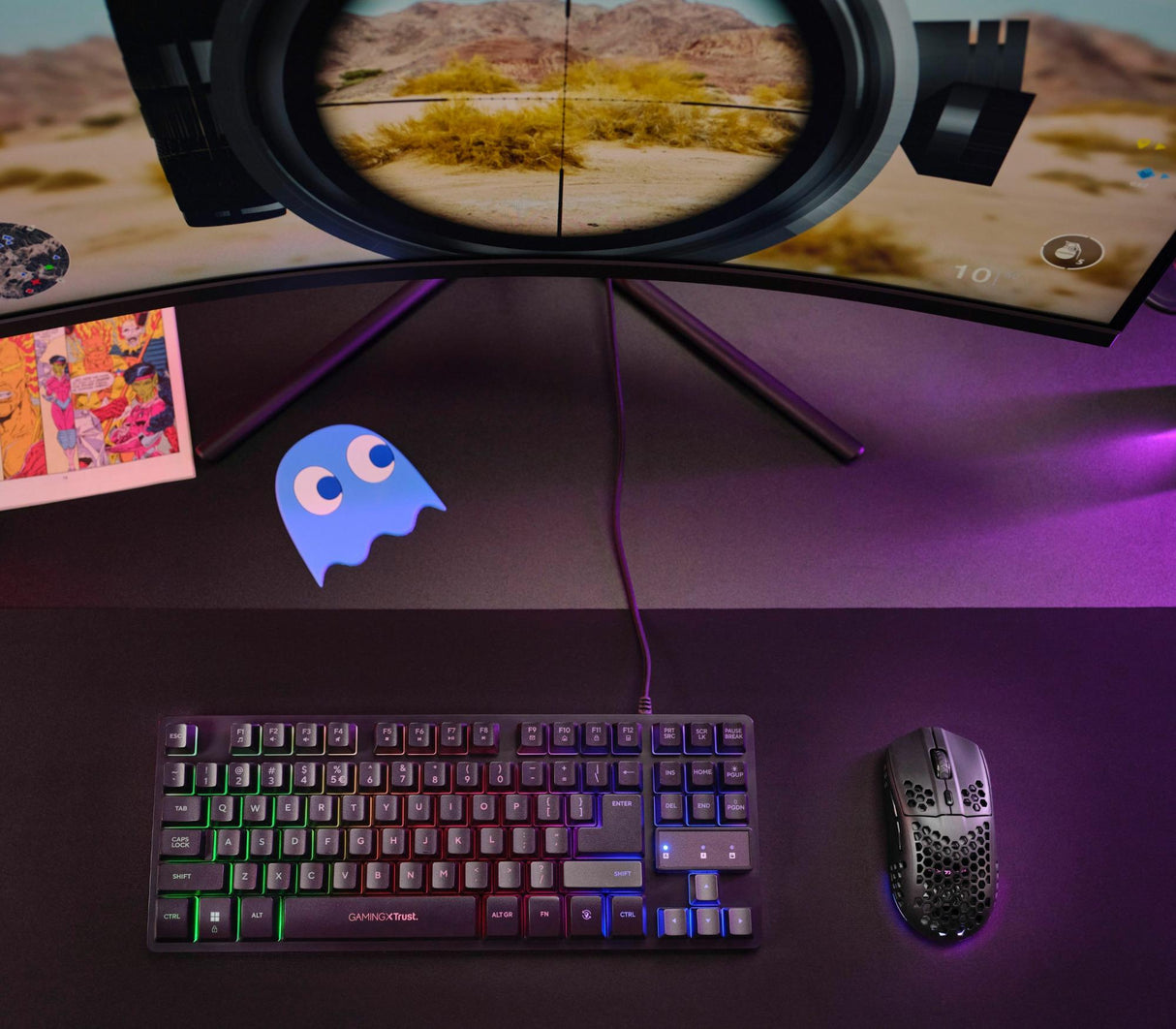 TRUST GXT929 HELOX TRÅDLÖS LÄTTVIKTSMUS - SVART