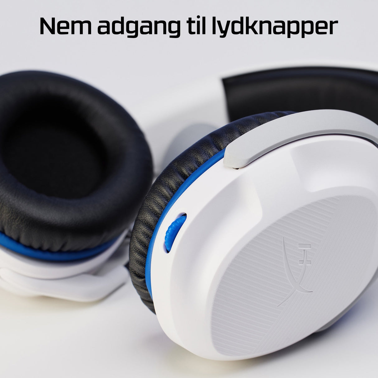 HyperX Cloud Stinger 2 - Vit - Headset - Sony PlayStation 5