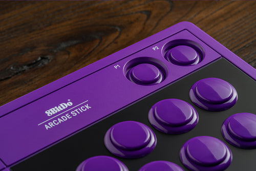 8BitDo Arcade Stick til Switch og PC – lilla – produktbillede 12